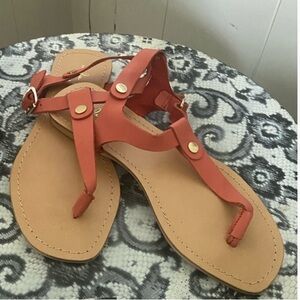 Mila Paola Coral T strap Italian leather sandals size 7